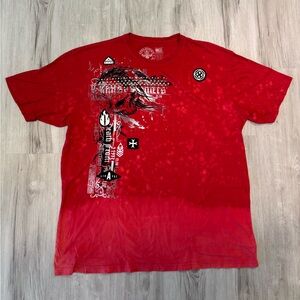 Affliction Red Graphic Men's Tee